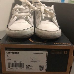 White converse size 4 infant